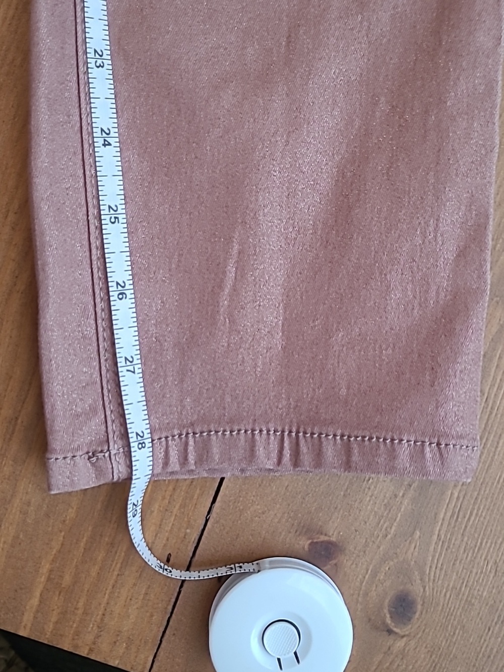 Sparkle/Shimmering Mauve Skinny Jeans LIKE NEW - Picture 9 of 10
